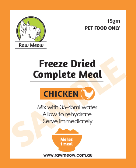 Freeze Dried Complete Raw Meal