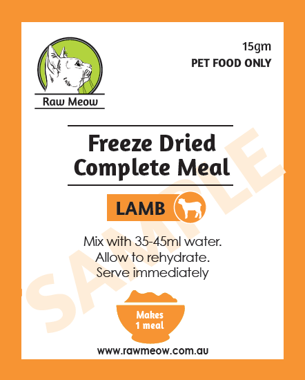 Freeze Dried Complete Raw Meal