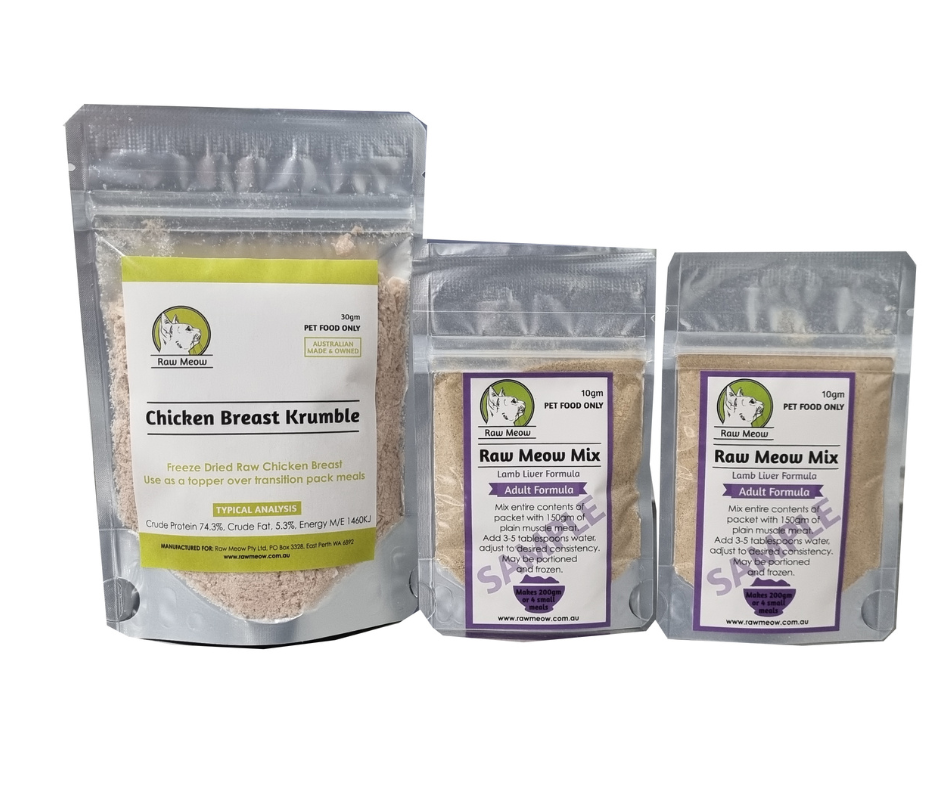 Raw Meow Mix - Adult & Kitten Transition Packs