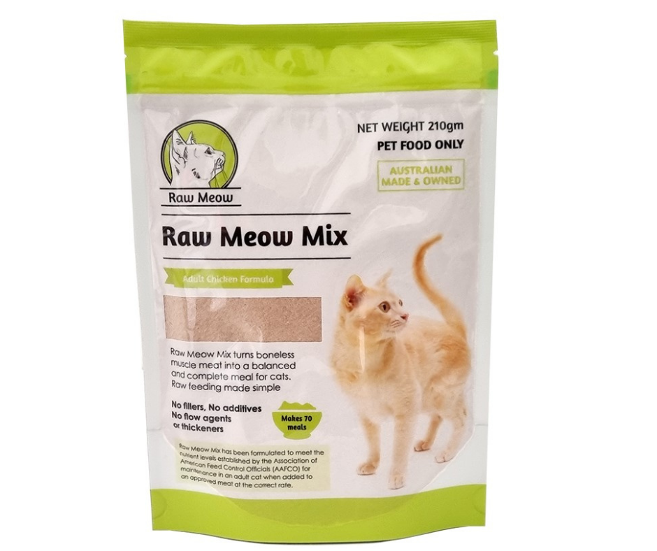 Raw cat food store mix