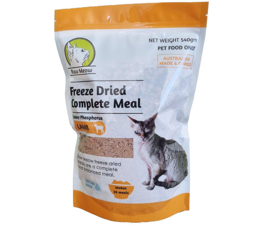 Freeze Dried Complete Raw Meal Lamb Raw Meow Pty Ltd