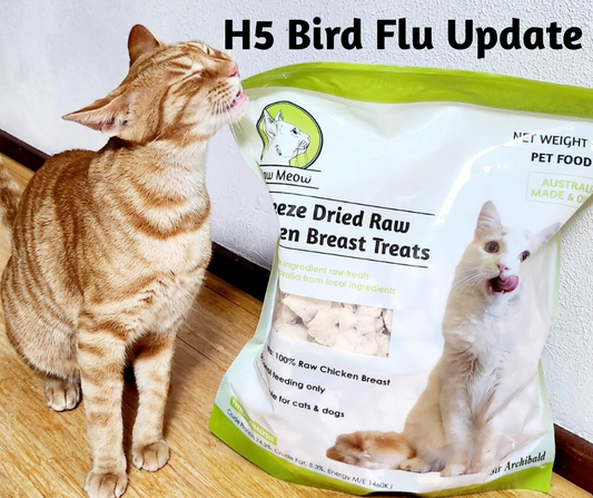 H5N1 Bird Flu and Raw Meow Chicken Products