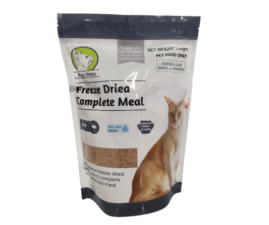 Freeze Dried Complete Raw Meal - Elimination/Hypoallergenic Emu