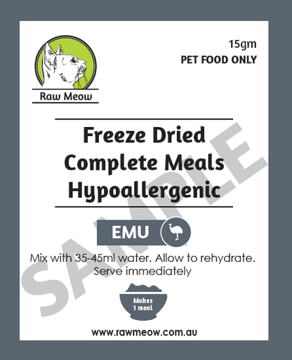 Freeze Dried Complete Raw Meal