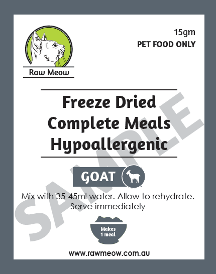 Freeze Dried Complete Raw Meal