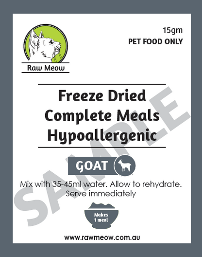 Freeze Dried Complete Raw Meal