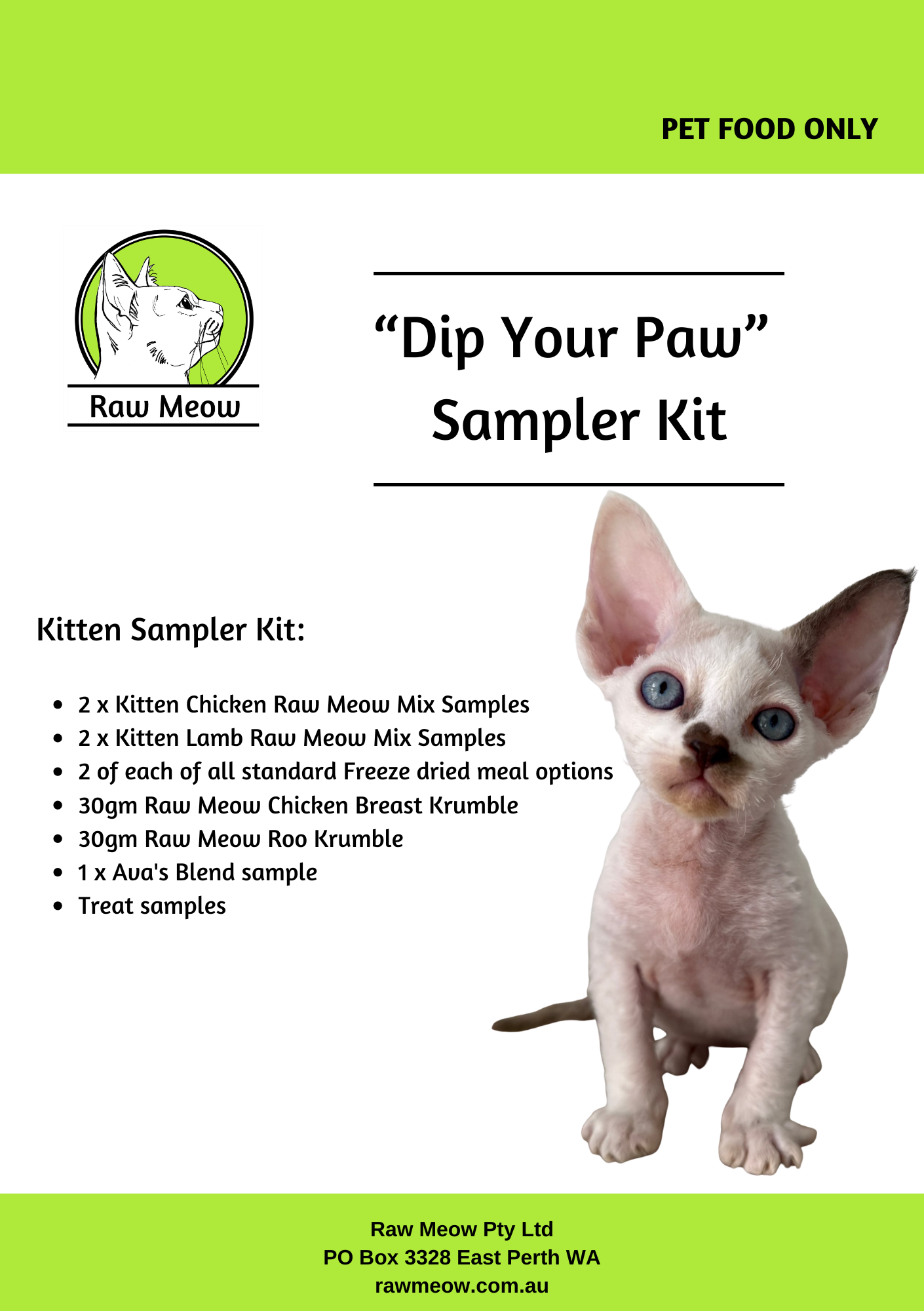 "Dip Your Paw" Sampler Kit