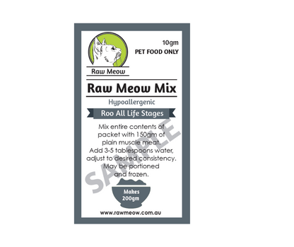 Raw Meow Mix - Hypoallergenic Kangaroo Liver